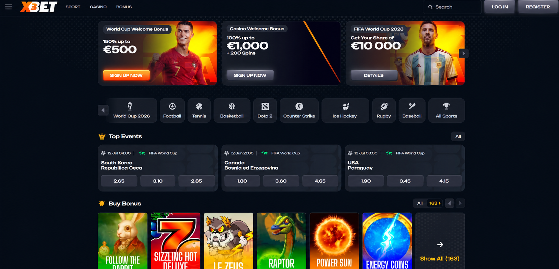 x3bet website